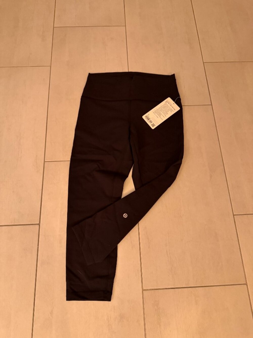 Lululemon Wunder Train HR Crop 23" Black Size 10 BNWT